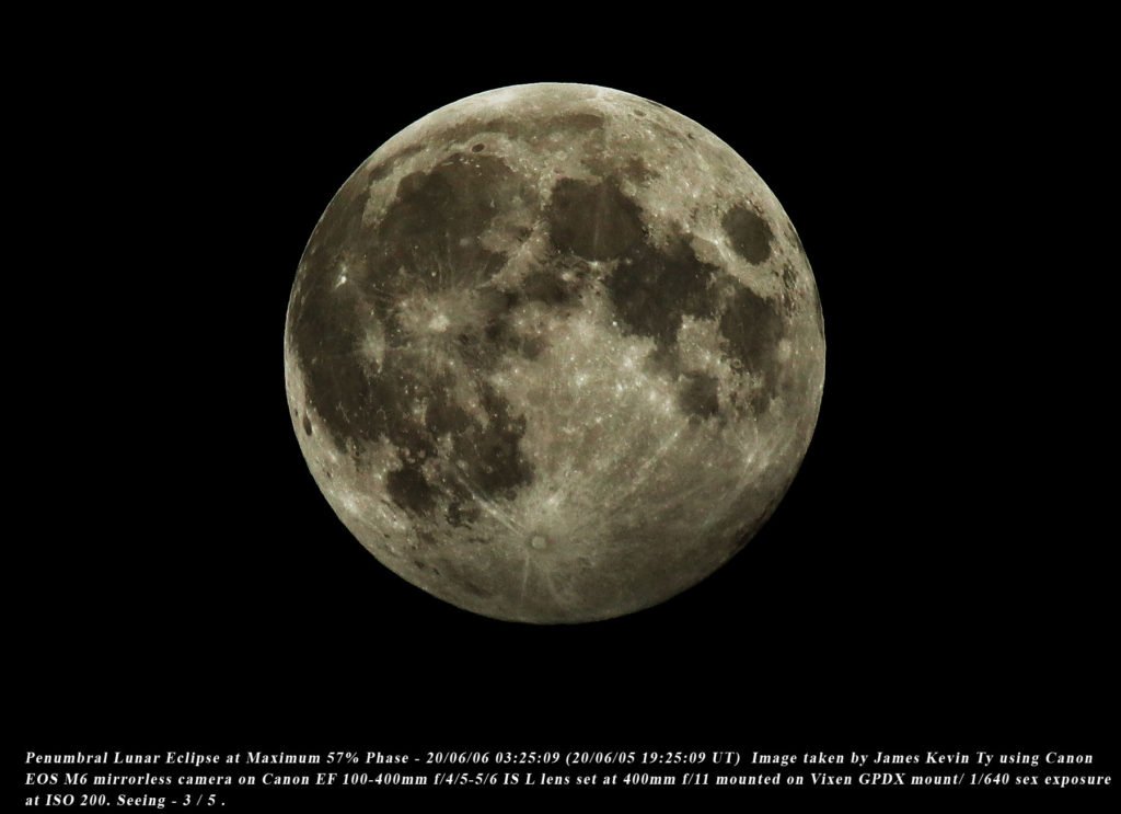 June 6, 2020 Penumbral Lunar Eclipse Report – Astronomical League of ...