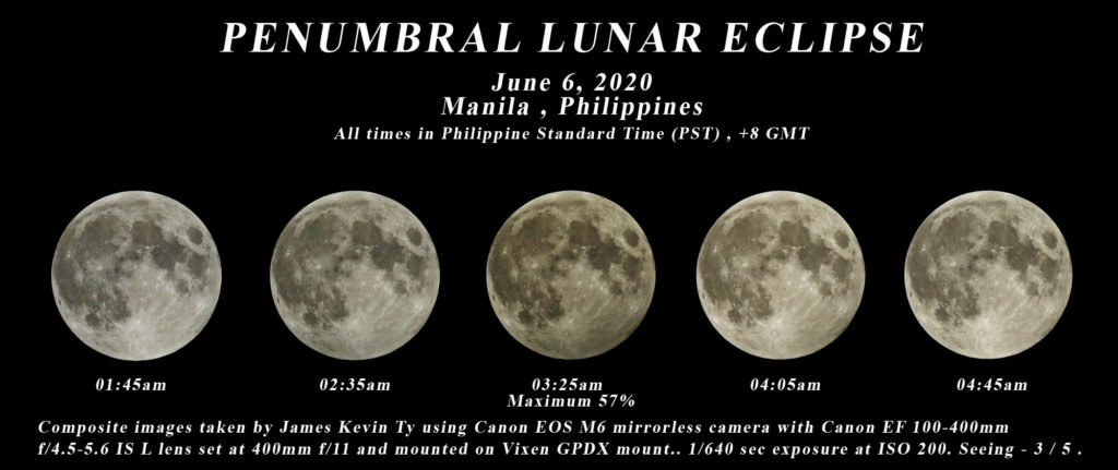 June 6, 2020 Penumbral Lunar Eclipse Report – Astronomical League of ...
