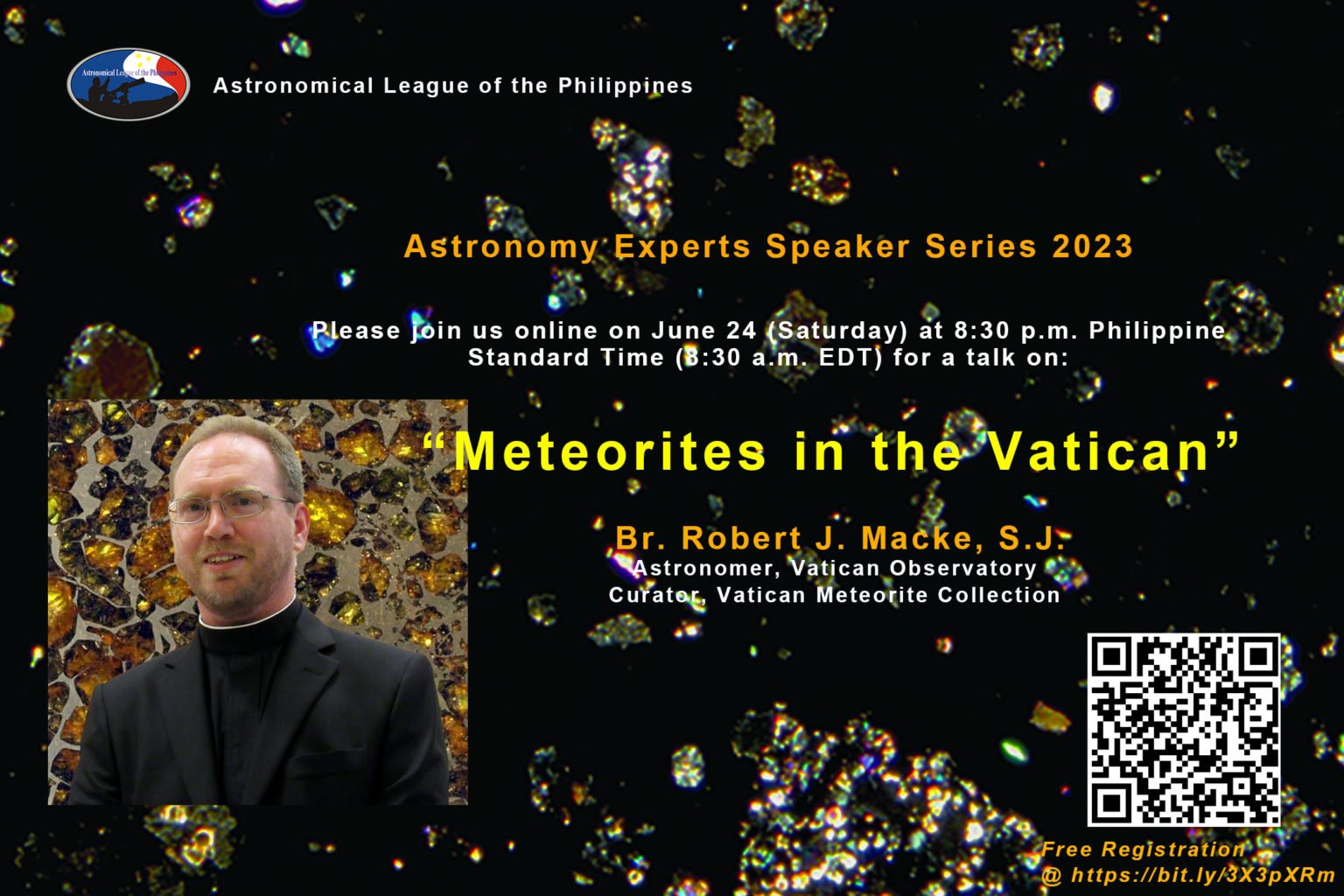 June 24, 2023 ALP Astronomy Experts Speaker Series featuring Br. Robert ...